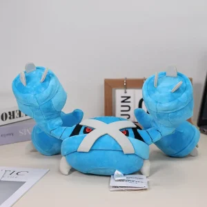 Alternative view of Metagross gosedjur från Pokémon, gullig krabbliknande skelettdesign i anime-stil, 30 cm