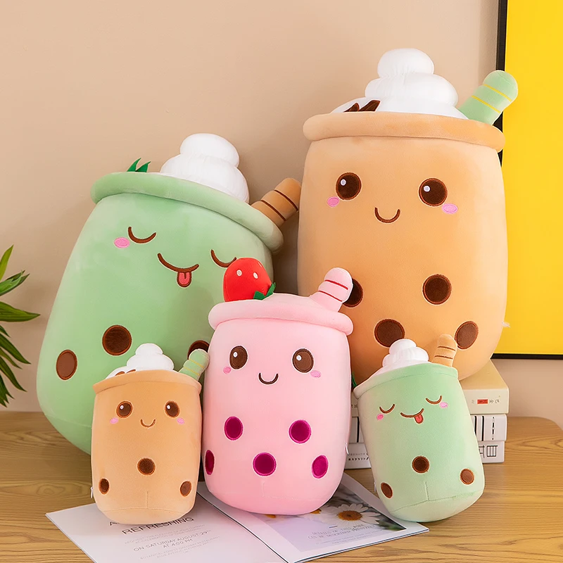 Boba gosedjur som mjuk bubbeltekopp och kramkudde, kawaii-present till barn 2 Boba gosedjur som mjuk bubbeltekopp och kramkudde, kawaii-present till barn - Bild 2