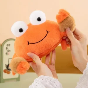 Alternative view of Mjukt crab gosedjur med naturtrogen form, fluffig textur och havsinspirerad design