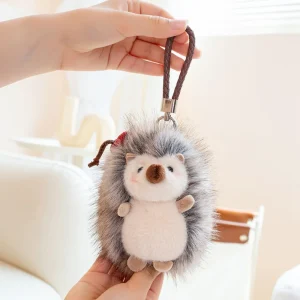 Lejon som nyckelring, söt and adorable och Mini, igelkottar mjuk fluffig ryggsäcken