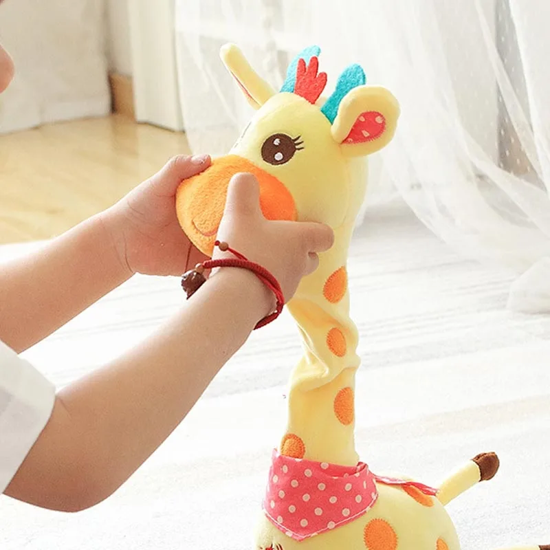 Dansande och talande giraffe gosedjur som upprepar vad du säger, svänger, lyser och spelar 10 sånger 4 Dansande och talande giraffe gosedjur som upprepar vad du säger, svänger, lyser och spelar 10 sånger - Bild 4