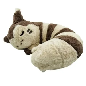 Söt och mjuk Pokémon-Furret-nackkudde samt lång kroppskudde för sovrum, 45 cm