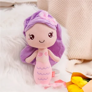 Mermaid gosedjur i prinsessstil som docka och födelsedagspresent till barn, 20–28 cm
