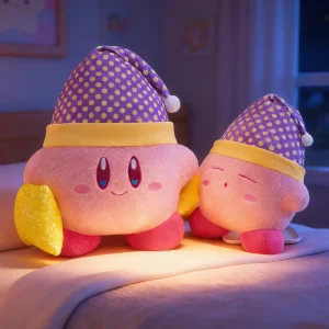 Rosa Kirby gosedjur, stor kramkudde med söt tecknad anime- och stjärndesign, 35–95 cm 10 Rosa Kirby gosedjur, stor kramkudde med söt tecknad anime- och stjärndesign, 35–95 cm