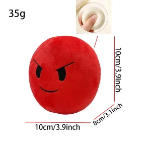 Verity gosedjur som en gul smileyboll med skräckspelsinspirerad karaktärsdesign
