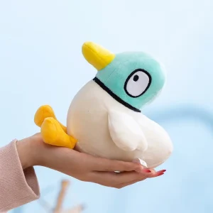 Sarah och Duck anka gosedjur med söt Lucky Duck-design som mjuk kudde för rumsdekor