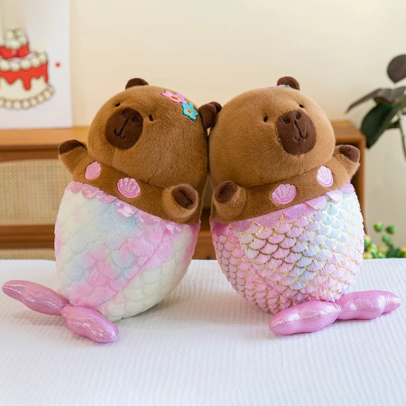 35 cm sjöjungfrukapybara som mjuk figur för sömn, dekoration och födelsedagspresent 2 35 cm sjöjungfrukapybara som mjuk figur för sömn, dekoration och födelsedagspresent - Bild 2