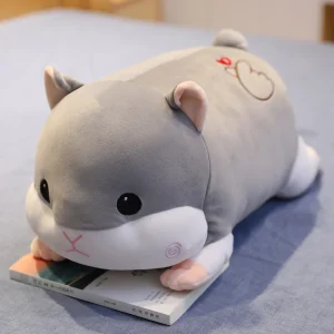 Extra mjuk klämkudde i gris- och hamsterdesign, knubbig, 50–70 cm, för barn