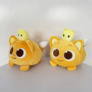 Katt gosedjur som kattkudde, orange och rosa, ninimo kawaii plyschkudde prydnadskudde 11 Katt gosedjur som kattkudde, orange och rosa, ninimo kawaii plyschkudde prydnadskudde