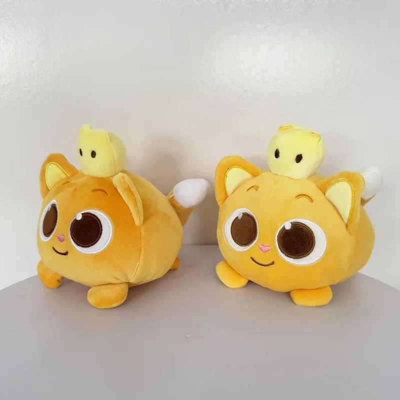 Katt gosedjur som kattkudde, orange och rosa, ninimo kawaii plyschkudde prydnadskudde 5 Katt gosedjur som kattkudde, orange och rosa, ninimo kawaii plyschkudde prydnadskudde - Bild 5