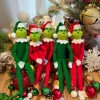 Christmas elf-gosedjur i anime-stil med julmotiv som dockfigur och hyllprydnad