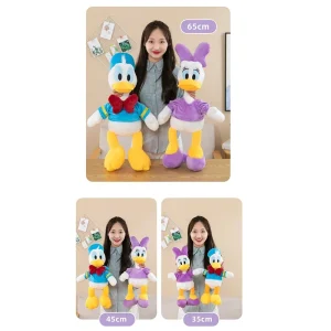 Disney anka gosedjur med Donald Duck och Daisy, ankakudde i kawaii-stil, 35–65 cm