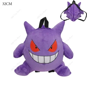 Animeinspirerad Pokémon-ryggsäck med Gengar, Charizard, Piplup, Eevee och Mimikyu