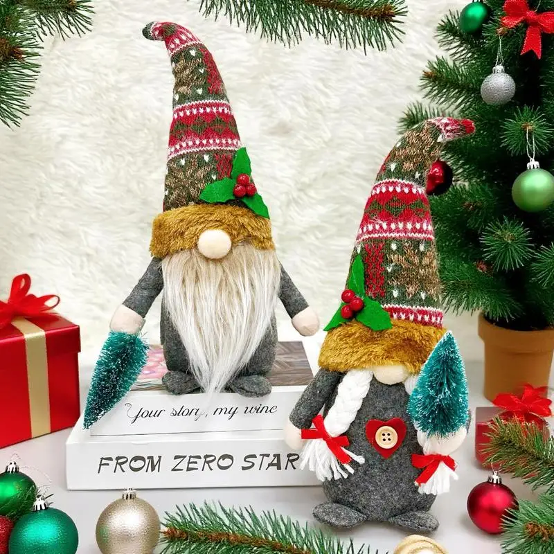 Gnome gosedjur som ansiktslös julfigur i söt nordisk skogsstil med rustik design 2 Gnome gosedjur som ansiktslös julfigur i söt nordisk skogsstil med rustik design - Bild 2