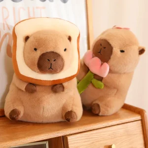 Dinosaurie gosedjur med capybara i cosplaydräkt, bröd-, enhörnings- och fågelmotiv 10 Dinosaurie gosedjur med capybara i cosplaydräkt, bröd-, enhörnings- och fågelmotiv