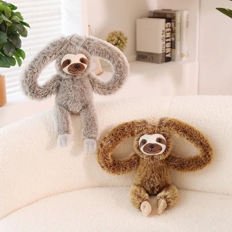 Sloth-gosedjur som mjuk plyschkudde och kramkudde med långa armar, 30–45 cm 2 Sloth-gosedjur som mjuk plyschkudde och kramkudde med långa armar, 30–45 cm - Bild 2