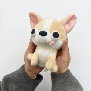 Rolig chihuahua-valp, mjuk prydnadsfigur för skrivbordet, 15 cm, som present