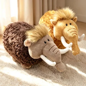 Elefant gosedjur i mammutdesign, klämbart och sött för rum, skrivbord och sömn