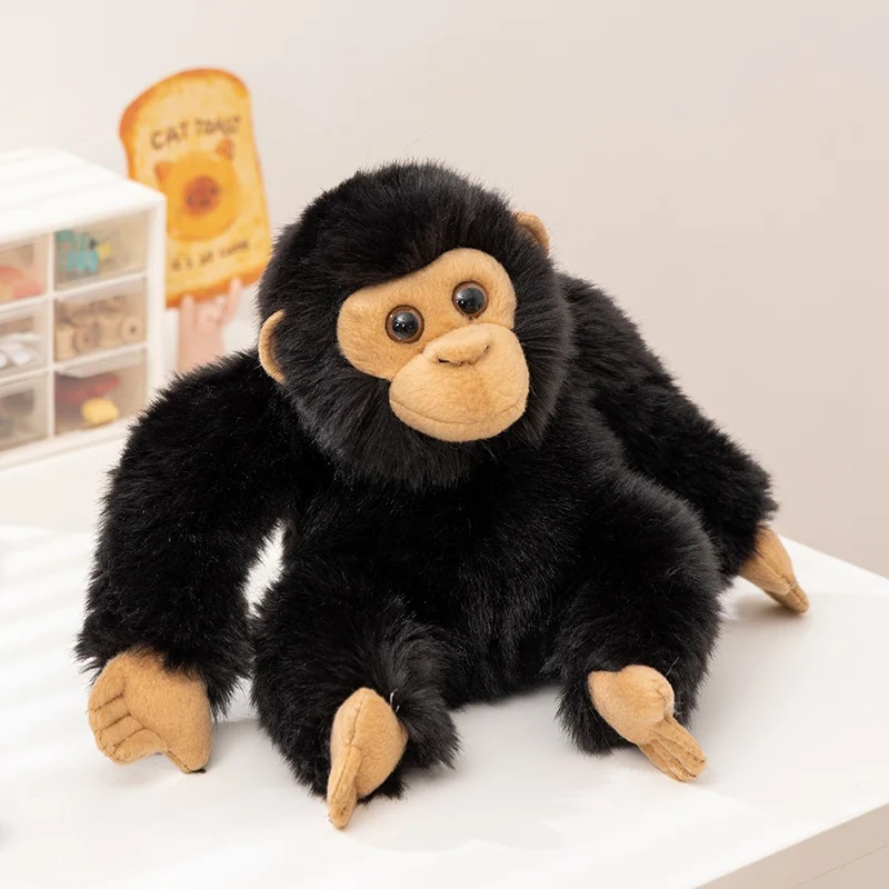 20 cm stort chimpanzee gosedjur i realistisk, tecknad stil som gorilladocka 2 20 cm stort chimpanzee gosedjur i realistisk, tecknad stil som gorilladocka - Bild 2