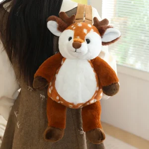 Söt mjuk kawaii-ryggsäck för skolan med sengångare, lejon, får, lemur, giraff, kanin, hjort eller elefant 19 Söt mjuk kawaii-ryggsäck för skolan med sengångare, lejon, får, lemur, giraff, kanin, hjort eller elefant