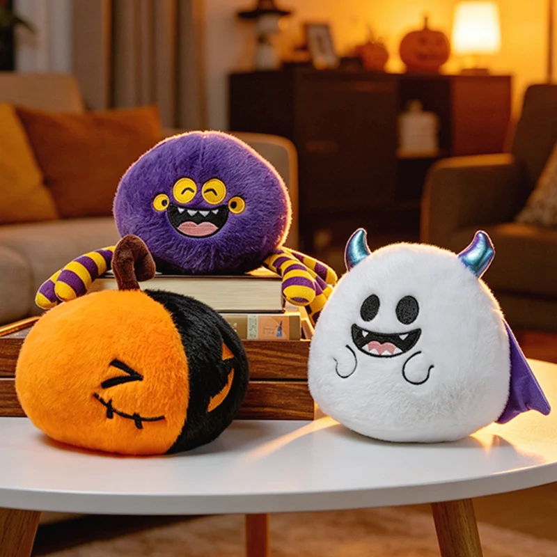 Sött bat gosedjur i rund Dango-form för Halloween, fest, barn och heminredning 2 Sött bat gosedjur i rund Dango-form för Halloween, fest, barn och heminredning - Bild 2