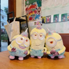 Licensierat Minions enhörning gosedjur i dräkt med regnbågshorn från Despicable Me