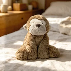 Elefant gosedjur eller apa som liggande tecknad följeslagare för barn, 35–52 cm