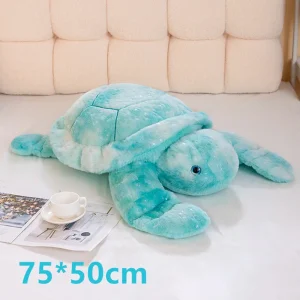 Tortoise gosedjur i kawaii-stil, mjuk plyschkudde med sköldpaddsform, 35 cm