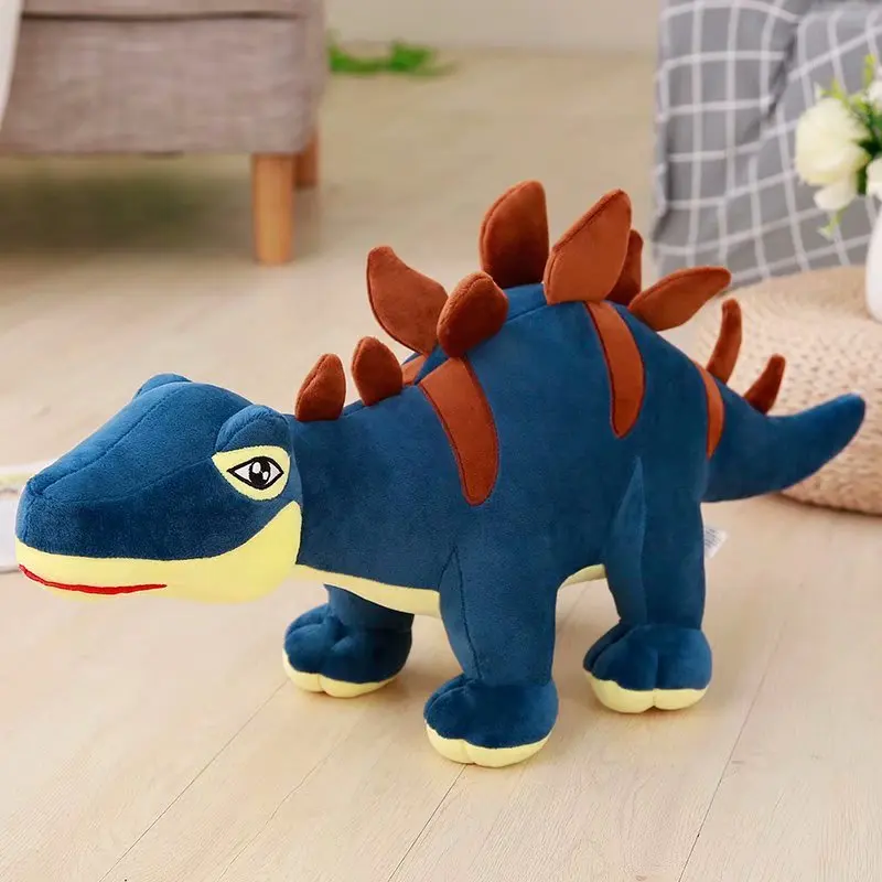 Dinosaurie gosedjur i tecknad stil, som mjukisdocka i grönt eller blått, 55–100 cm 8 Dinosaurie gosedjur i tecknad stil, som mjukisdocka i grönt eller blått, 55–100 cm - Bild 8