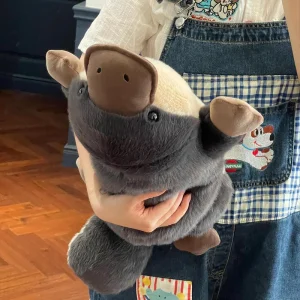 Platypus gosedjur som plyschkudde, Grey och söt, 70–90 cm