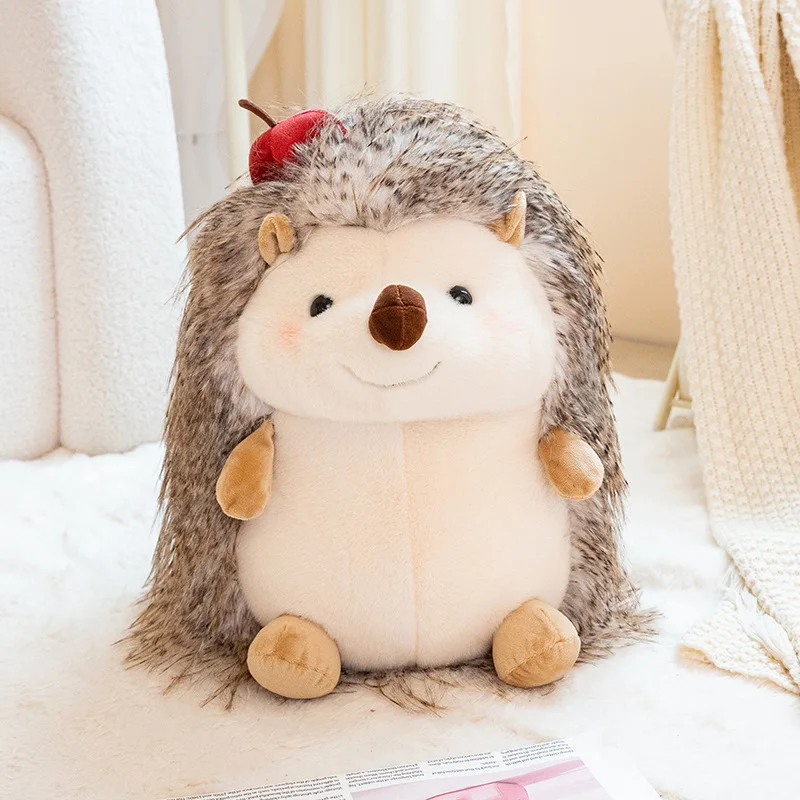 Hedgehog som plyschkudde, Chubby och kawaii, rund hedgehogmotiv long haired, 23–43 cm 7 Hedgehog som plyschkudde, Chubby och kawaii, rund hedgehogmotiv long haired, 23–43 cm - Bild 7