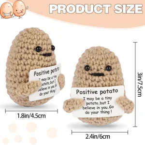 Kattgosedjur i miniformat, handvirkat med rolig potatis, anka- och sköldpaddsdesign 95 Kattgosedjur i miniformat, handvirkat med rolig potatis, anka- och sköldpaddsdesign