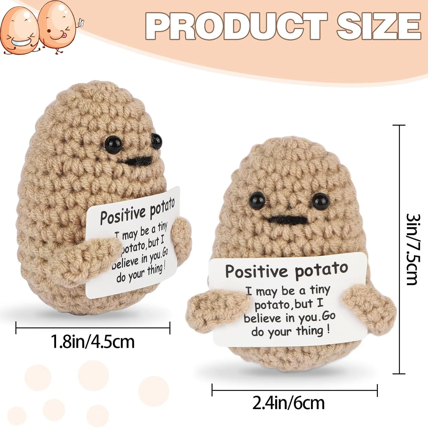 Kattgosedjur i miniformat, handvirkat med rolig potatis, anka- och sköldpaddsdesign 42 Kattgosedjur i miniformat, handvirkat med rolig potatis, anka- och sköldpaddsdesign - Bild 42