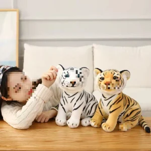 23 cm mjukt tiger gosedjur med babyutseende, skogstema och kuddeform för barn 14 23 cm mjukt tiger gosedjur med babyutseende, skogstema och kuddeform för barn