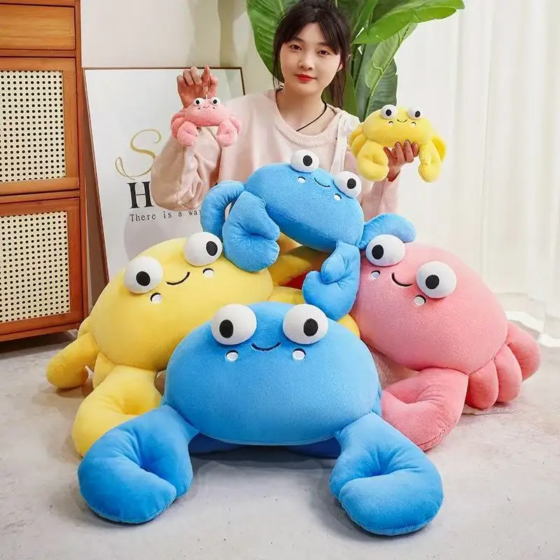 Handgjort crab gosedjur som kudde, gulligt och tecknat i anime-stil, 28–50 cm 4 Handgjort crab gosedjur som kudde, gulligt och tecknat i anime-stil, 28–50 cm - Bild 4