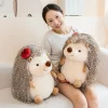 Hedgehog som plyschkudde, Chubby och kawaii, rund hedgehogmotiv long haired, 23–43 cm