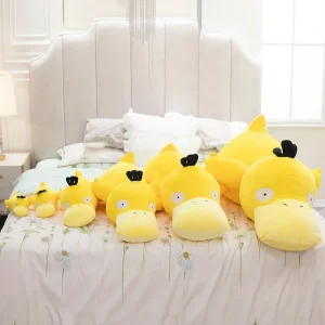 Pokémon Psyduck, mjukt gult anka gosedjur som kudde, 100 cm, present till flickvän