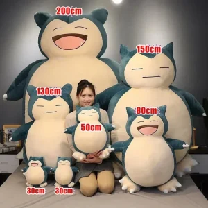 Alternative view of Pokémon Snorlax gosedjur, jättestor och mjuk kramkudde i kawaii-stil, 100–200 cm