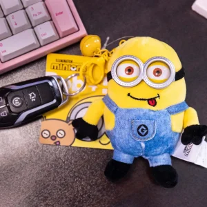 Minions tecknade plyschfigur som kawaii-nyckelring, hänge för ryggsäck och present 14 Minions tecknade plyschfigur som kawaii-nyckelring, hänge för ryggsäck och present