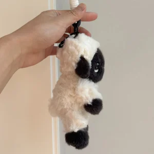 Kawaii-gosedjur av får och lamm med svart ansikte, nyckelringar för ryggsäck 8 Kawaii-gosedjur av får och lamm med svart ansikte, nyckelringar för ryggsäck