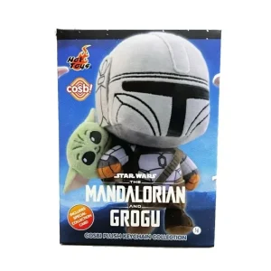 The Mandalorian och Grogu Cosbi-nyckelring i blind box med utdragbart snöre