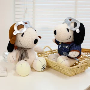 Snoopy panda gosedjur och plyschkudde med pilot- eller reparatörsmotiv i kawaii-stil 9 Snoopy panda gosedjur och plyschkudde med pilot- eller reparatörsmotiv i kawaii-stil