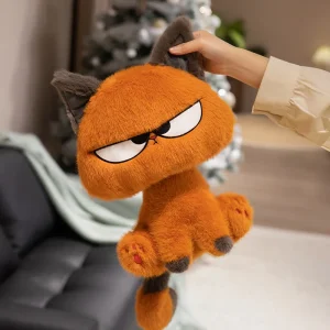 25 cm orange katt gosedjur med söt, cool och kreativ design för barn och hemmet