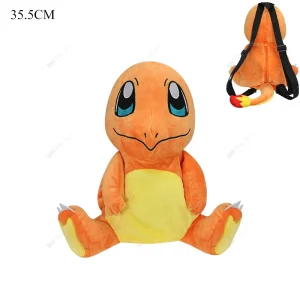 Animeinspirerad Pokémon-ryggsäck med Gengar, Charizard, Piplup, Eevee och Mimikyu