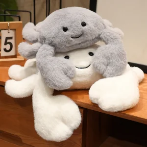 Alternative view of Handgjort crab gosedjur i kawaii- och animeinspirerad tecknad stil, lurvigt, 25–45 cm