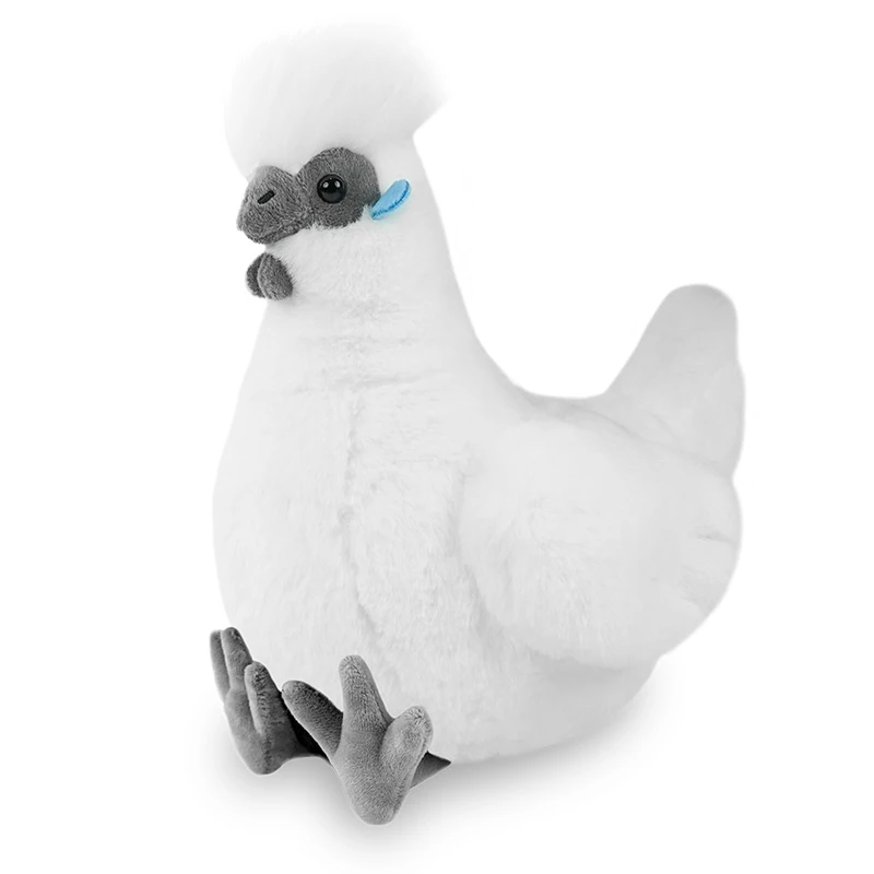 Kyckling gosedjur med långt hår och söt, tecknad tupp- och hönsdesign, 22 cm 10 Kyckling gosedjur med långt hår och söt, tecknad tupp- och hönsdesign, 22 cm - Bild 10