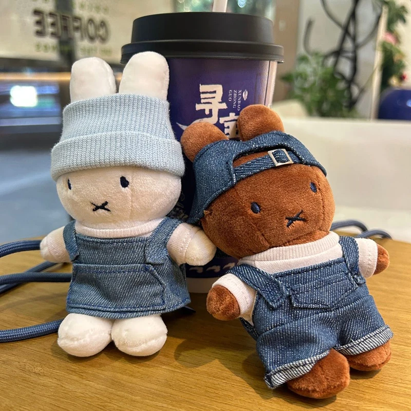Miffy-nyckelring som kawaii animeaccessoar i tecknad denim- och dopamine-stil 2 Miffy-nyckelring som kawaii animeaccessoar i tecknad denim- och dopamine-stil - Bild 2
