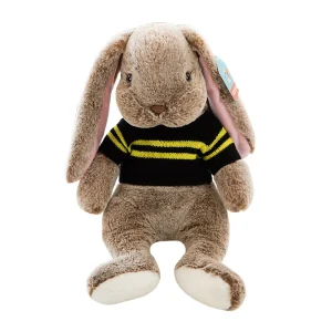 Kanin gosedjur med långa öron i kawaii-tecknad stil som kaninkudde, 35–45 cm