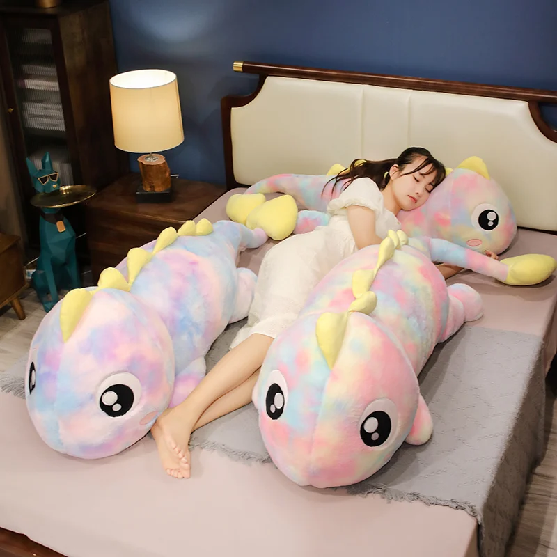 Jättestort dinosaurie gosedjur, extra mjuk kudde för säng och lek, present till flickor 4 Jättestort dinosaurie gosedjur, extra mjuk kudde för säng och lek, present till flickor - Bild 4