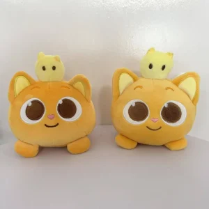Katt gosedjur som kattkudde, orange och rosa, ninimo kawaii plyschkudde prydnadskudde 10 Katt gosedjur som kattkudde, orange och rosa, ninimo kawaii plyschkudde prydnadskudde